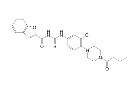 N-(1-benzofuran-2-ylcarbonyl)-N'-[4-(4-butyryl-1-piperazinyl)-3-chlorophenyl]thiourea