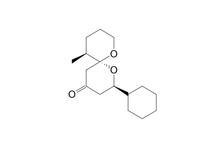 (2R,6R,11S)-2-Cyclohexyl-11-methyl-1,7-dioxaspiro[5.5]undecan-4-one