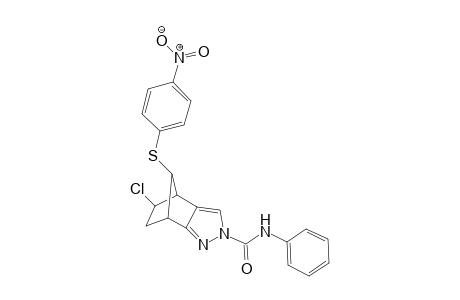 5-exo-Chloro-4,5,6,7-tetrahydro-4,7-methano-8-anti-(p-nitrophenylsulfenyl)-2-(N-phenylsulfenyl)-2H-indazole