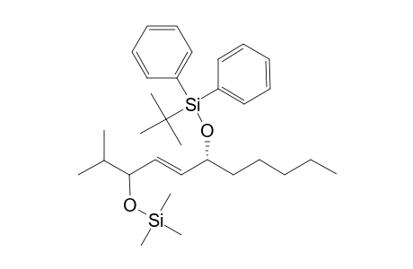 (6R,4E)-6-O-(tert-Butyldiphenylsilyl)-2-methyl-4-undecene-3,6-diol trimethylsilyl der.