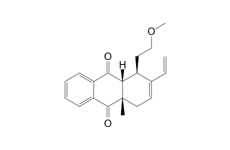 (1RS,4aRS,9aSR)-1-(2''-Methoxyethyl)-4a-methyl-2-vinyl-1,4,4a,9a-tetrahydroanthracene-9,10-dione