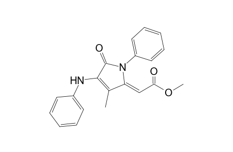 (2Z)-2-(4-anilino-3-methyl-5-oxo-1-phenyl-2-pyrrolylidene)acetic acid methyl ester