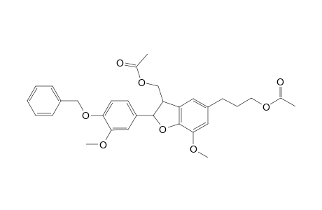 3-[2-(4-Benzyloxy-3-methoxyphenyl)-7-methoxy-3-acetoxymethyl-2, 3-dihydro-1-benzofuran-5-yl]-propan-1-yl acetate