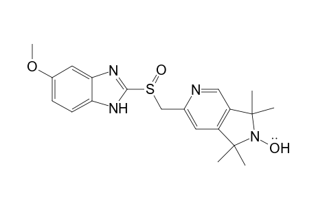 5-Methoxy-2-{[(2-oxy-1,3-dihydro-1,1,3,3-tetramethyl-2H-pyrrolo[3,4-c]pyridine-6-yl)methyl]sulfinyl}-1H-benzimidazole radical