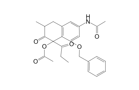 1-Acetoxy-6-acetylamino-8-benzyloxy-3,4-dihydro-3-methyl-1-propionylnaphthalen-2(1H)-one diasteromer