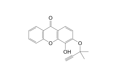 4-Hydroxy-3-(2-methylbut-3-yn-2-yloxy)-9H-xanthen-9-one