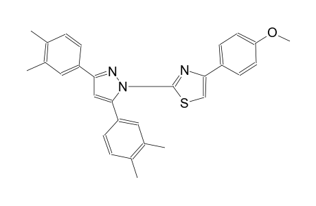2-[3,5-bis(3,4-dimethylphenyl)-1H-pyrazol-1-yl]-4-(4-methoxyphenyl)-1,3-thiazole