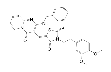 4H-pyrido[1,2-a]pyrimidin-4-one, 3-[(Z)-[3-[2-(3,4-dimethoxyphenyl)ethyl]-4-oxo-2-thioxo-5-thiazolidinylidene]methyl]-2-[(phenylmethyl)amino]-