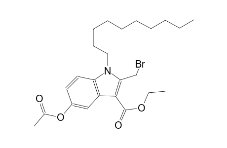 1H-indole-3-carboxylic acid, 5-(acetyloxy)-2-(bromomethyl)-1-decyl-,ethyl ester
