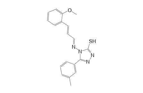 4-{[(E,2E)-3-(2-methoxyphenyl)-2-propenylidene]amino}-5-(3-methylphenyl)-4H-1,2,4-triazole-3-thiol