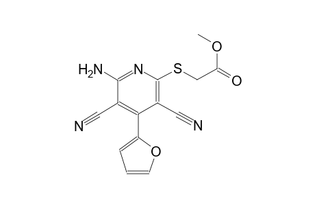 acetic acid, [[6-amino-3,5-dicyano-4-(2-furanyl)-2-pyridinyl]thio]-,methyl ester