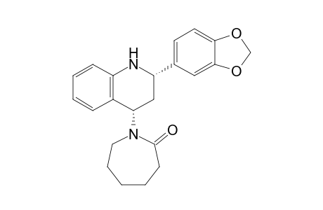 cis-4-(2-Oxoazepan-1-yl)-2-[3,4-(methylenedioxy)phenyl]-1,2,3,4-tetrahydroquinoline
