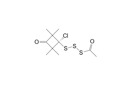 3-(ACETYLTRISULFANYL)-3-CHLORO-2,2,4,4-TETRAMETHYLCYCLOBUTANONE