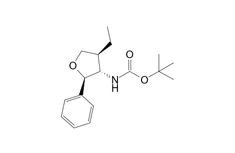 3(S*)-(N-tert-Butoxycarbonylamino)-4(S*)-ethyl-2(R*)-phenyltetrahydrofuran