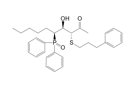 (3R,4R,5S)-5-Diphenylphosphinoyl-2-oxo-3-(3-phenylpropylsulfanyl)decan-4-ol