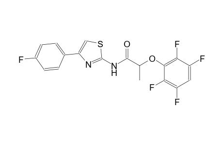 N-[4-(4-fluorophenyl)-1,3-thiazol-2-yl]-2-(2,3,5,6-tetrafluorophenoxy)propanamide