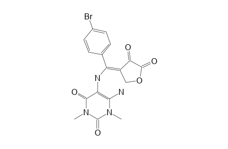 4-[1-[N-(6-AMINO-3,5-DIMETHYLURACIL)-AMINO]-4-BrOMOBENZAL]-2,3(5H)-FURANDIONE