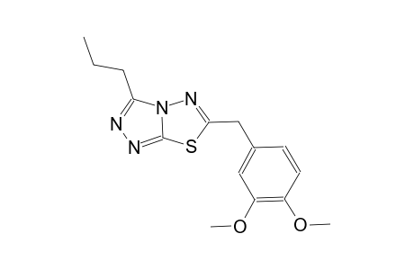 6-(3,4-dimethoxybenzyl)-3-propyl[1,2,4]triazolo[3,4-b][1,3,4]thiadiazole