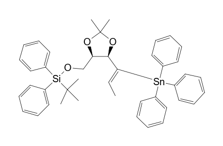 tert-butyl-[[(4R,5R)-2,2-dimethyl-5-[(Z)-1-tri(phenyl)stannylprop-1-enyl]-1,3-dioxolan-4-yl]methoxy]-di(phenyl)silane