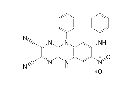 8-Nitro-5-phenyl-7-(phenylamino)-5,10-dihydropyrazino[2,3-b]quinoxaline-2,3-dicarbonitrile