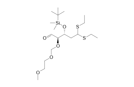 (2R,3R)-3-[(tert-Butyldimethylsilyl)oxy]-5,5-bis(ethylthio)-2-[(2'-methoxyethoxy)-methoxy]-pentanal