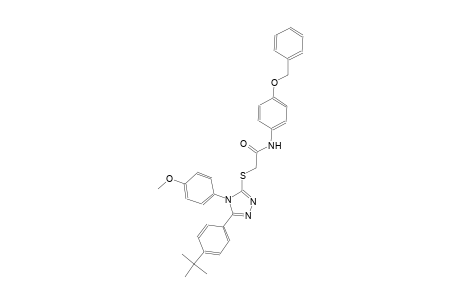 N-[4-(benzyloxy)phenyl]-2-{[5-(4-tert-butylphenyl)-4-(4-methoxyphenyl)-4H-1,2,4-triazol-3-yl]sulfanyl}acetamide