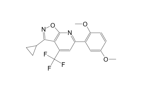 isoxazolo[5,4-b]pyridine, 3-cyclopropyl-6-(2,5-dimethoxyphenyl)-4-(trifluoromethyl)-