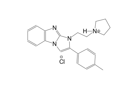 1-{2-[2-(4-methylphenyl)-1H-imidazo[1,2-a]benzimidazol-1-yl]ethyl}pyrrolidinium chloride