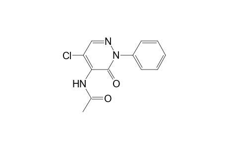 N-(5-Chloro-3-oxo-2-phenyl-2,3-dihydro-4-pyridazinyl)acetamide