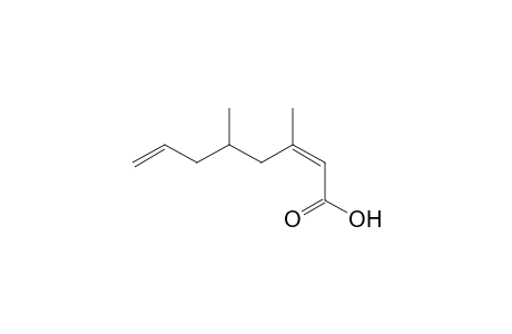 (Z)-3,5-Dimethyloct-2,7-dienoic acid