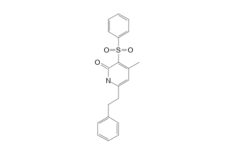 4-METHYL-6-(2-PHENYLETHYL)-3-PHENYLSULFONYL-2(1H)-PYRIDONE