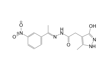 1H-pyrazole-4-acetic acid, 3-hydroxy-5-methyl-, 2-[(E)-1-(3-nitrophenyl)ethylidene]hydrazide