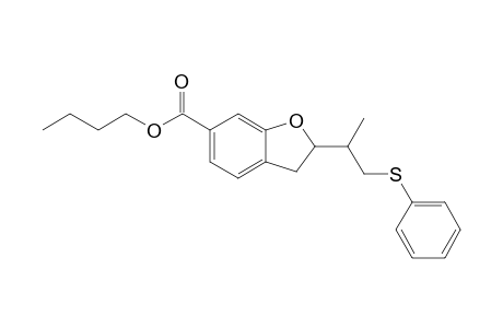 N-BUTYL-2,3-DIHYDRO-2-(1'-METHYL-2'-PHENYLTHIOETHYL)-BENZOFURAN-6-CARBOXYLATE