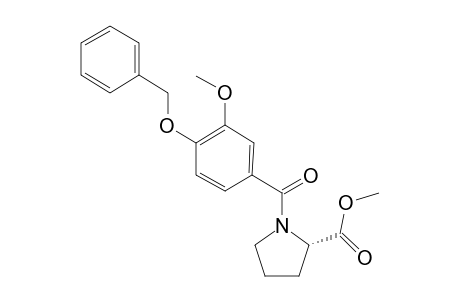 (2S)-1-(4-benzoxy-3-methoxy-benzoyl)pyrrolidine-2-carboxylic acid methyl ester