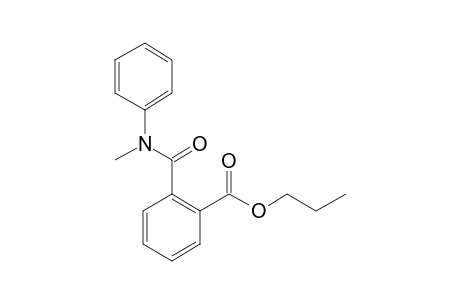 Phthalic acid, monoamide, N-methyl-N-phenyl-, propyl ester