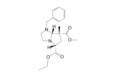 1-Benzyl-5-ethoxycarbonyl-7-methoxycarbonyl-7-methylhexahydro-1H-pyrrolo[1,2-a]imidazole