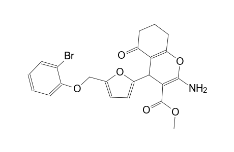 methyl 2-amino-4-{5-[(2-bromophenoxy)methyl]-2-furyl}-5-oxo-5,6,7,8-tetrahydro-4H-chromene-3-carboxylate