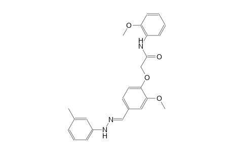2-(2-methoxy-4-{(E)-[(3-methylphenyl)hydrazono]methyl}phenoxy)-N-(2-methoxyphenyl)acetamide