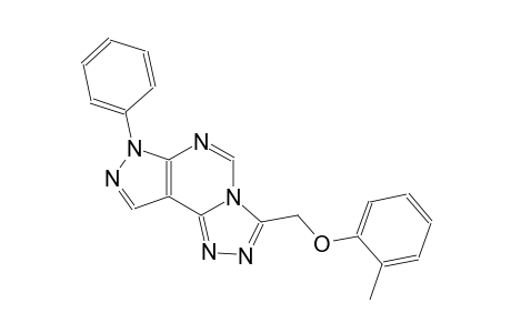 3-[(2-methylphenoxy)methyl]-7-phenyl-7H-pyrazolo[4,3-e][1,2,4]triazolo[4,3-c]pyrimidine