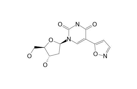 1-[(2R,4S,5R)-4-hydroxy-5-methylol-tetrahydrofuran-2-yl]-5-isoxazol-5-yl-pyrimidine-2,4-quinone