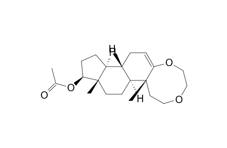 5H-Cyclopenta[5,6]naphtho[2,1-e]-1,4-dioxocin-9-ol, 2,3,6,6a,6b,7,8,8a,9,10,11,11a,11b,12-tetradecahydro-6a,8a-dimethyl-, acetate, [6aR-(6a.alpha.,6b.beta.,8a.alpha.,9.alpha.,11a.beta.,11b.alpha.)]-