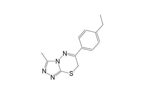 7H-[1,2,4]triazolo[3,4-b][1,3,4]thiadiazine, 6-(4-ethylphenyl)-3-methyl-