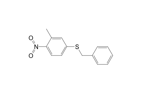 Benzene, 2-methyl-1-nitro-4-[(phenylmethyl)thio]-