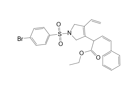 (Z)-ethyl 2-(1-(4-bromophenylsulfonyl)-4-vinyl-2,5-dihydro-1H-pyrrol-3-yl)-4-phenylbut-3-enoate