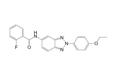 N-[2-(4-ethoxyphenyl)-2H-1,2,3-benzotriazol-5-yl]-2-fluorobenzamide