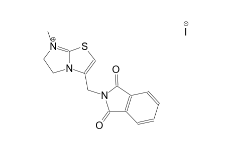 3-[(1,3-dioxo-1,3-dihydro-2H-isoindol-2-yl)methyl]-7-methyl-5,6-dihydroimidazo[2,1-b][1,3]thiazol-7-ium iodide