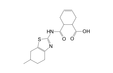 6-{[(6-methyl-4,5,6,7-tetrahydro-1,3-benzothiazol-2-yl)amino]carbonyl}-3-cyclohexene-1-carboxylic acid