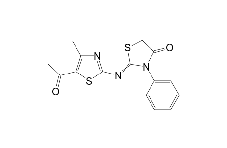 2-(5-Acetyl-4-methyl-1,3-thiazol-2-ylimino)-3-phenylthiazolidin-4-one