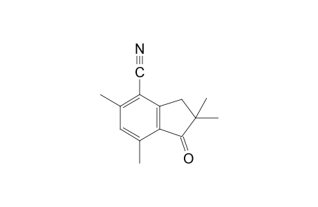 1-oxo-2,2,5,7-tetramethyl-4-indancarbonitrile