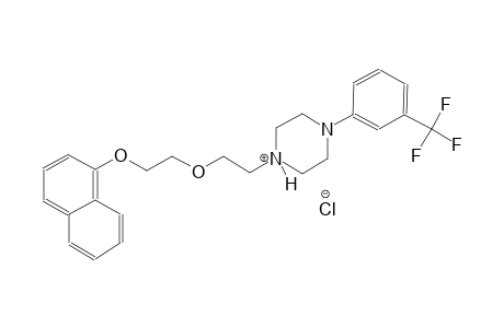 1-{2-[2-(1-naphthyloxy)ethoxy]ethyl}-4-[3-(trifluoromethyl)phenyl]piperazin-1-ium chloride